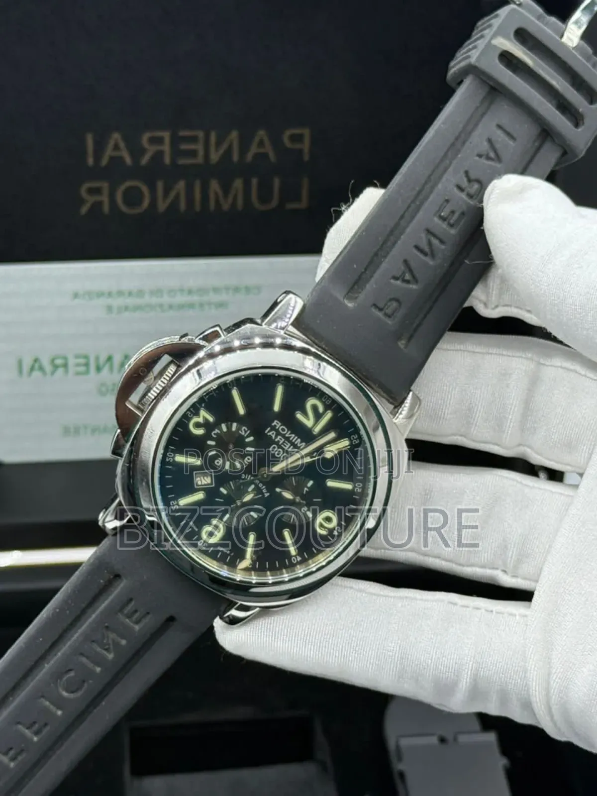 Original Panerai Luminor Black Rubber Strap Watch