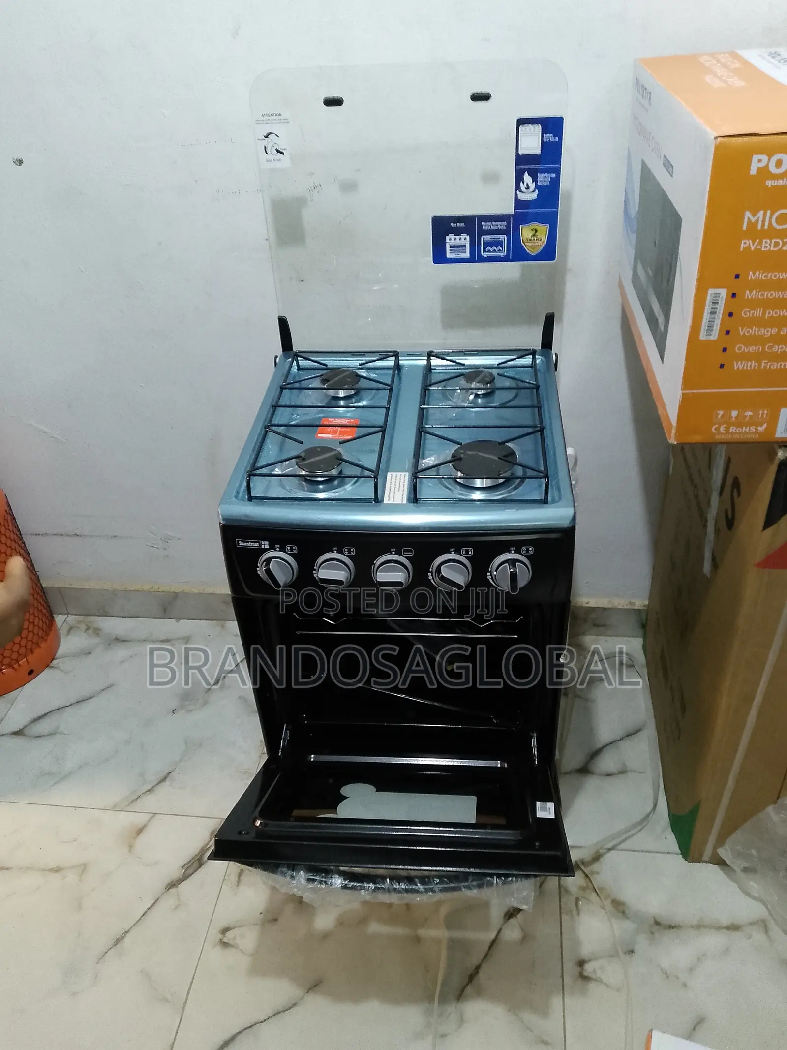 Scanfrost Gas Cooker – Oven + Grill Combo