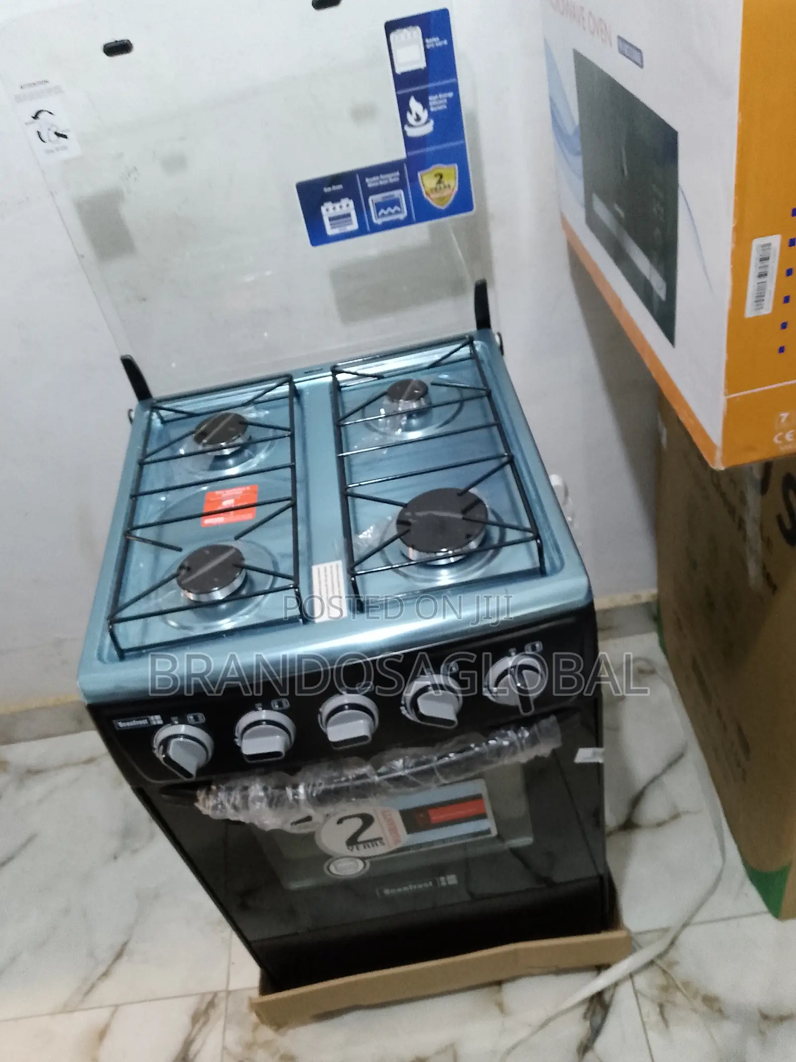 Scanfrost Gas Cooker – 4 Gas Burners With Oven