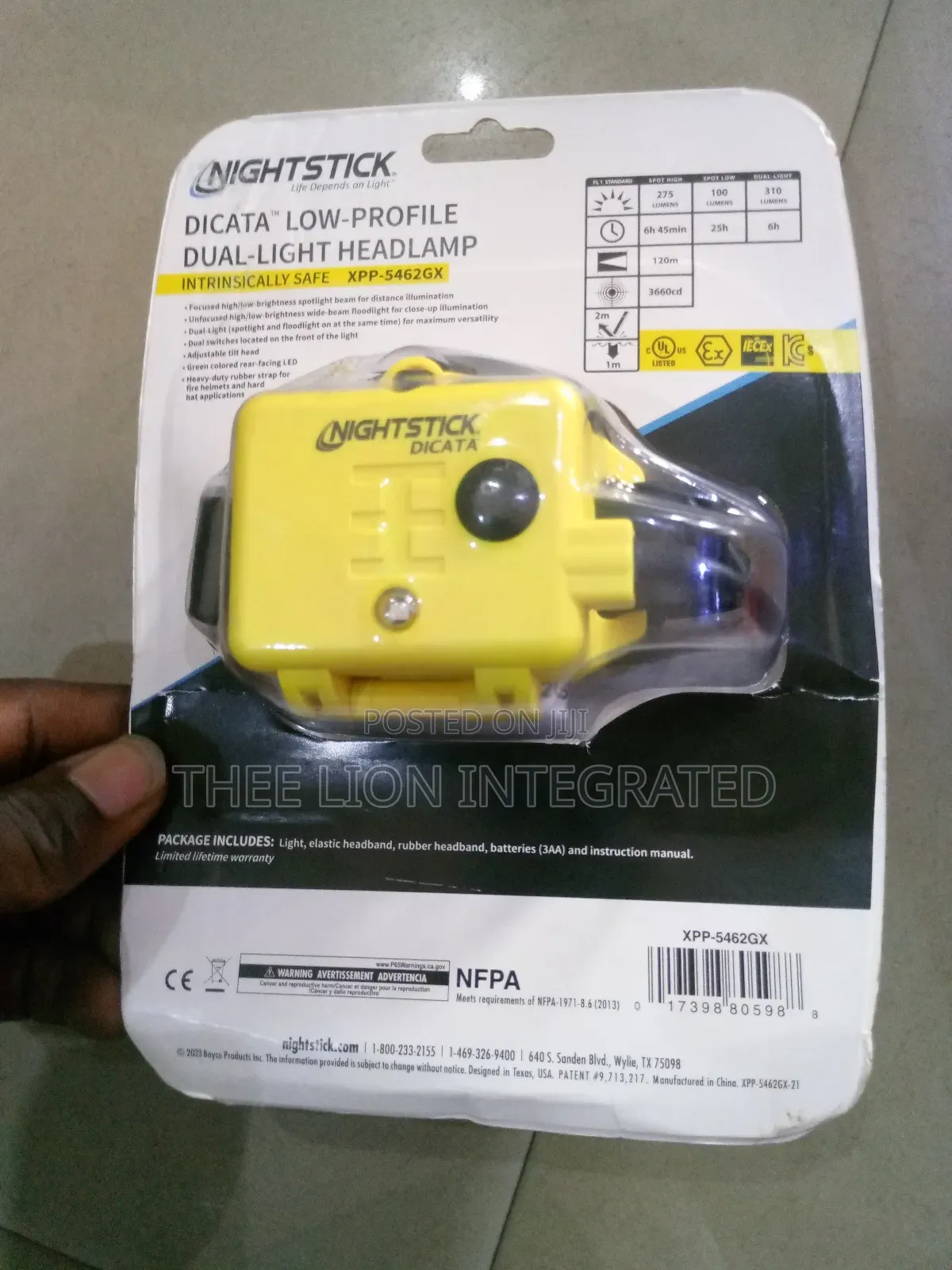 Nightstick Dicata Intrinsically Safe Low-profile Dual-light Headlamp