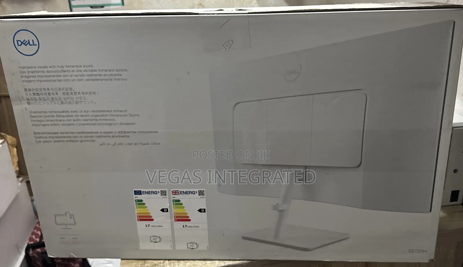 Dell S2725h 27 Inch Full Hd 100hz Ips Monitor With Built-in Speakers