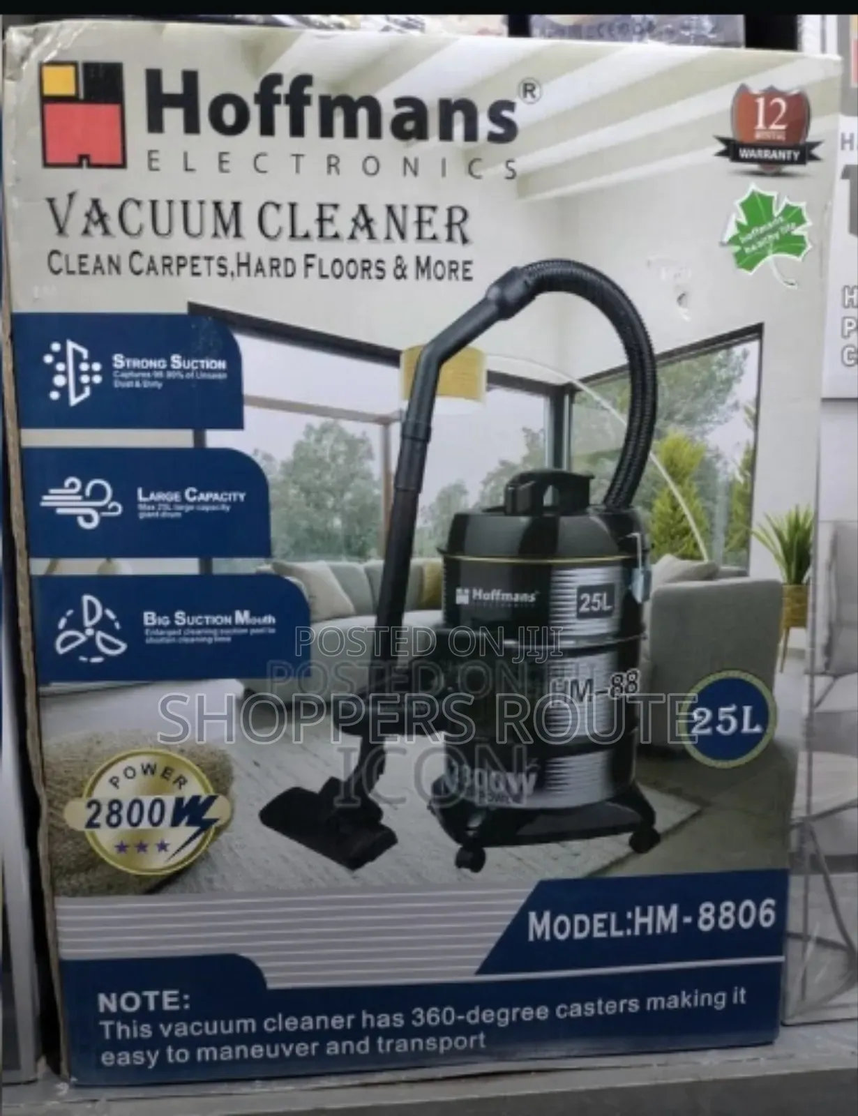 Hoffman's Vacuum Cleaner Hm 8806 25l