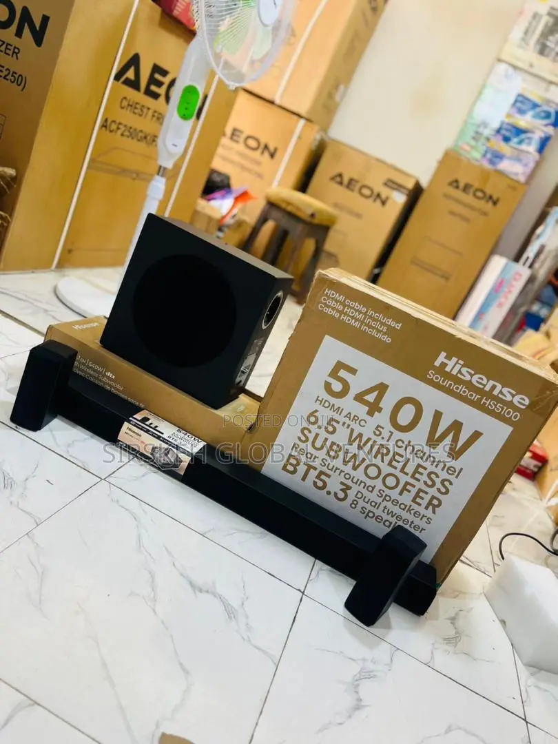 Hisense 540w Wireless Subwoofer Soundbar