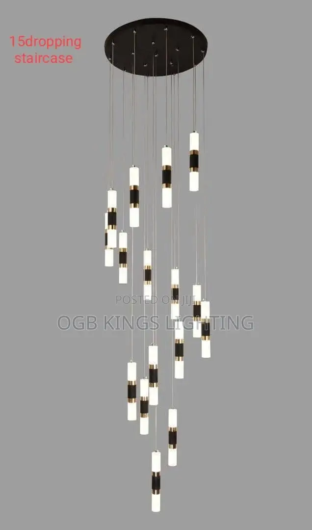 Led Pendantlamp Dual Light Sources Shine Up and Down Droplight Fixture
