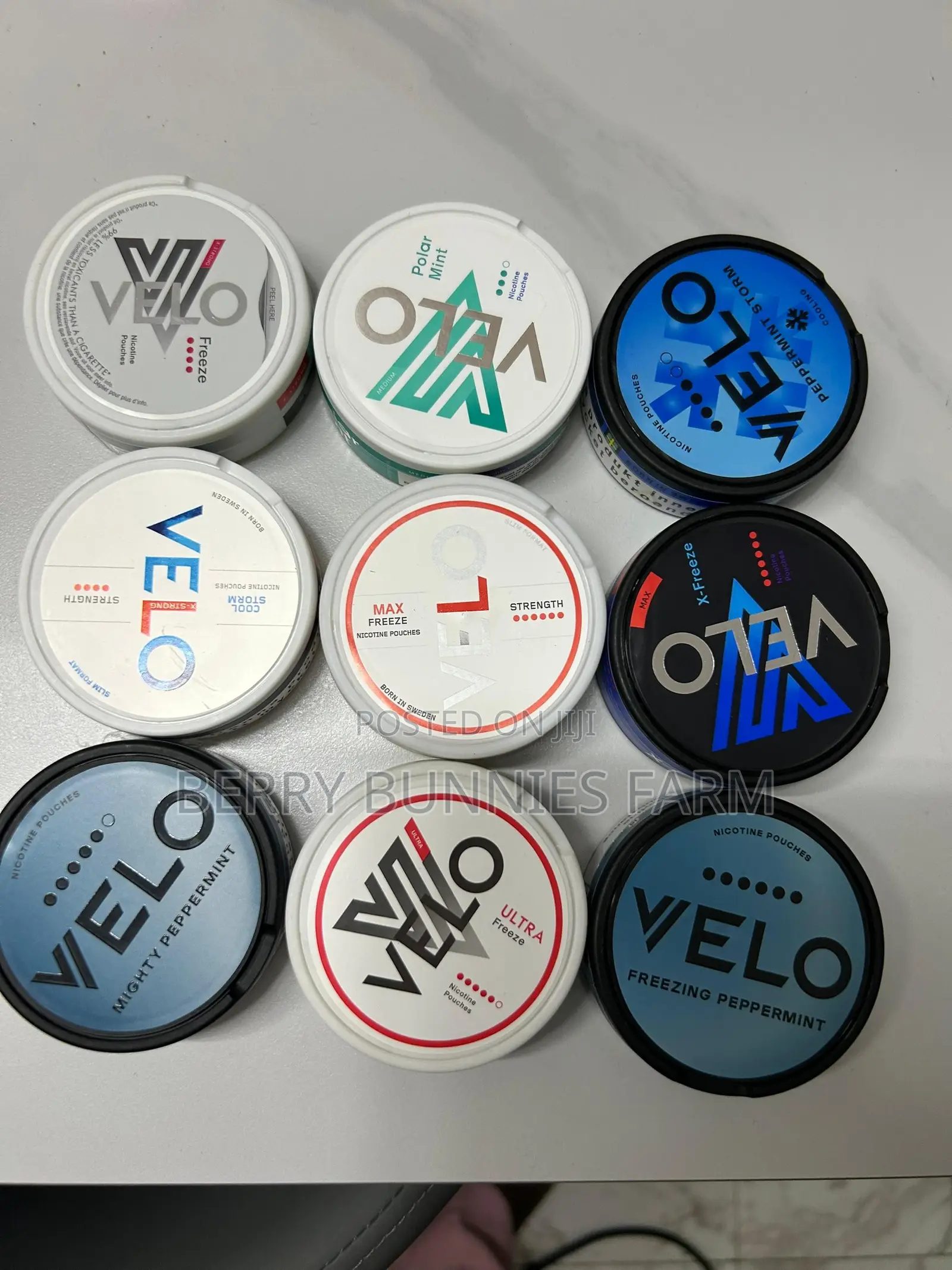 Veloo Snuss Mighty Mint Storm Pepper Mint Pouches Nicotine