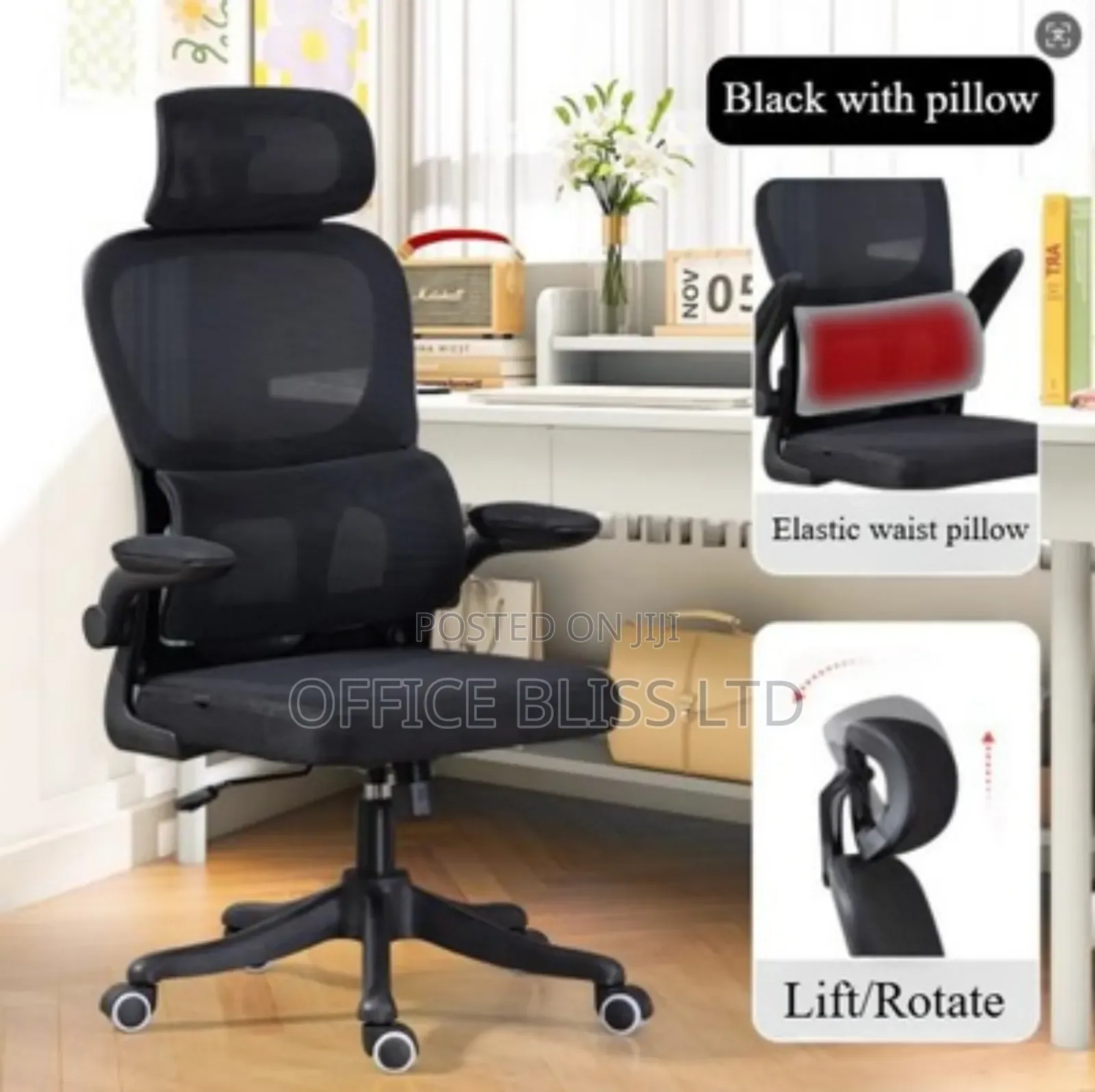 Egornomic Swivel Chair With Lumbar Support for Maximum Comfort