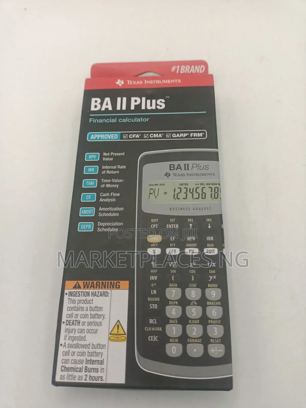 Texas Instruments Ba Ii Plus Financial Calculator Latest Design