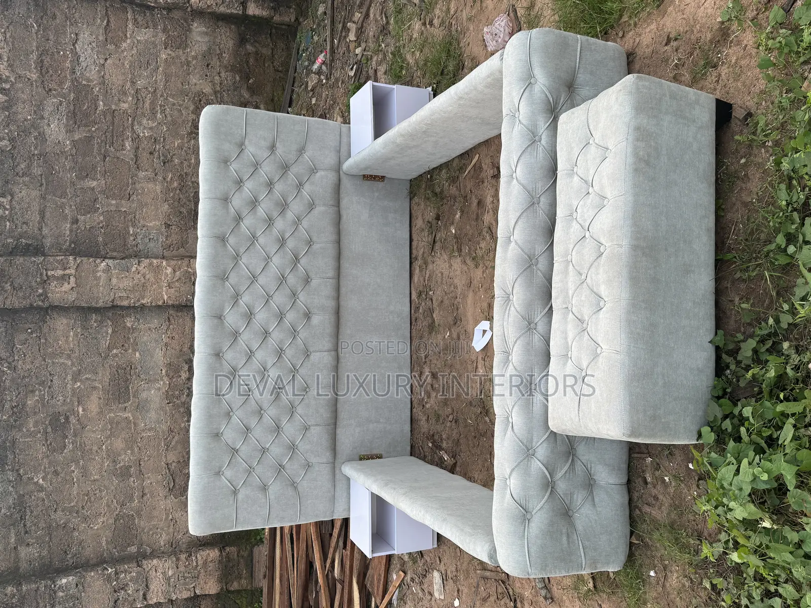 Well Drafted 6 by 6 Bedframe With 2 Side Drawers and Ottoman