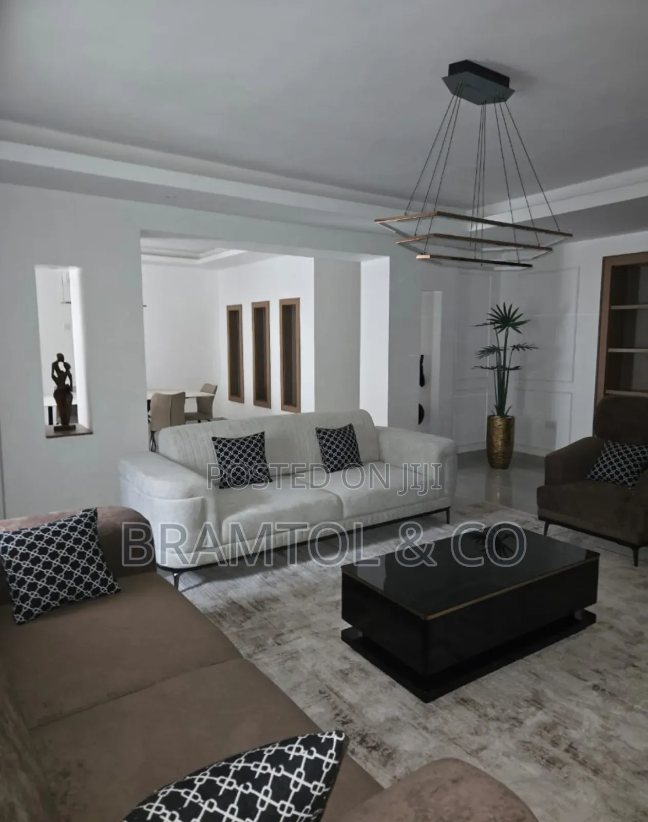 Furnished 3bdrm Penthouse in With Bq, Wuse 2 for rent