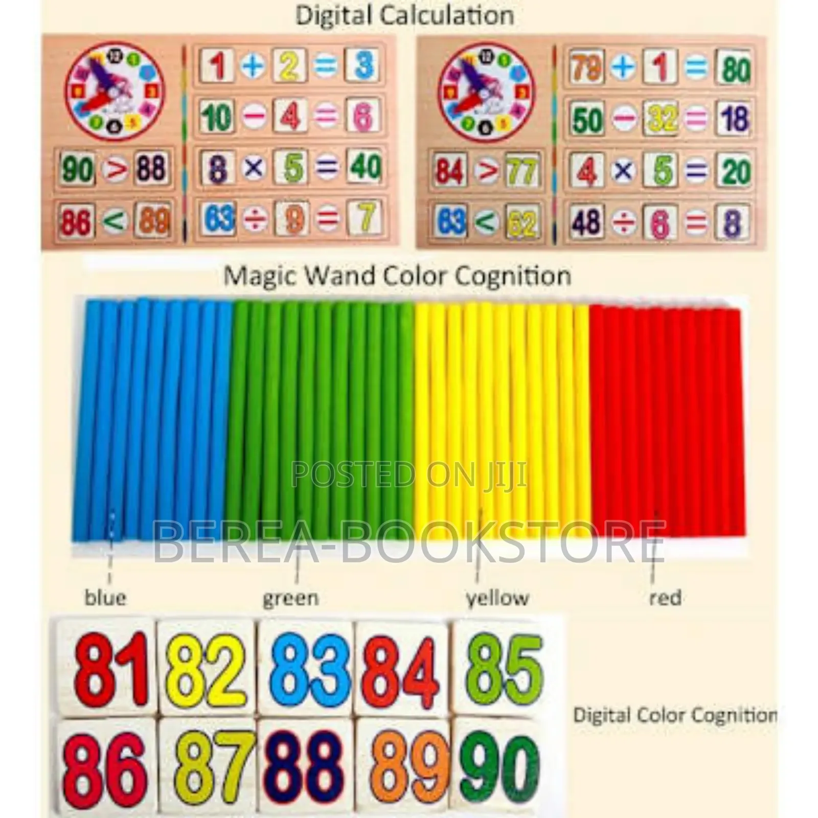 Multifunction Wooden Math Kid Toy Montessori