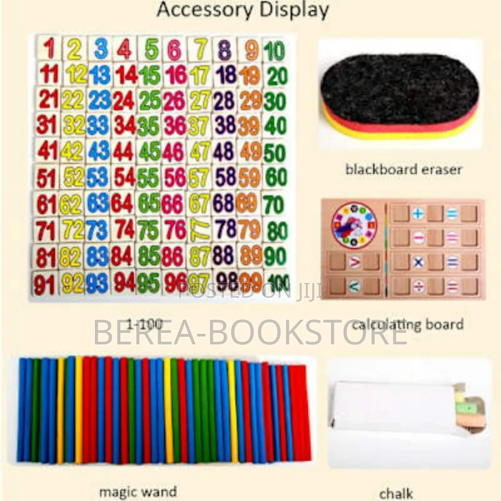 Multifunction Wooden Math Kid Toy Montessori