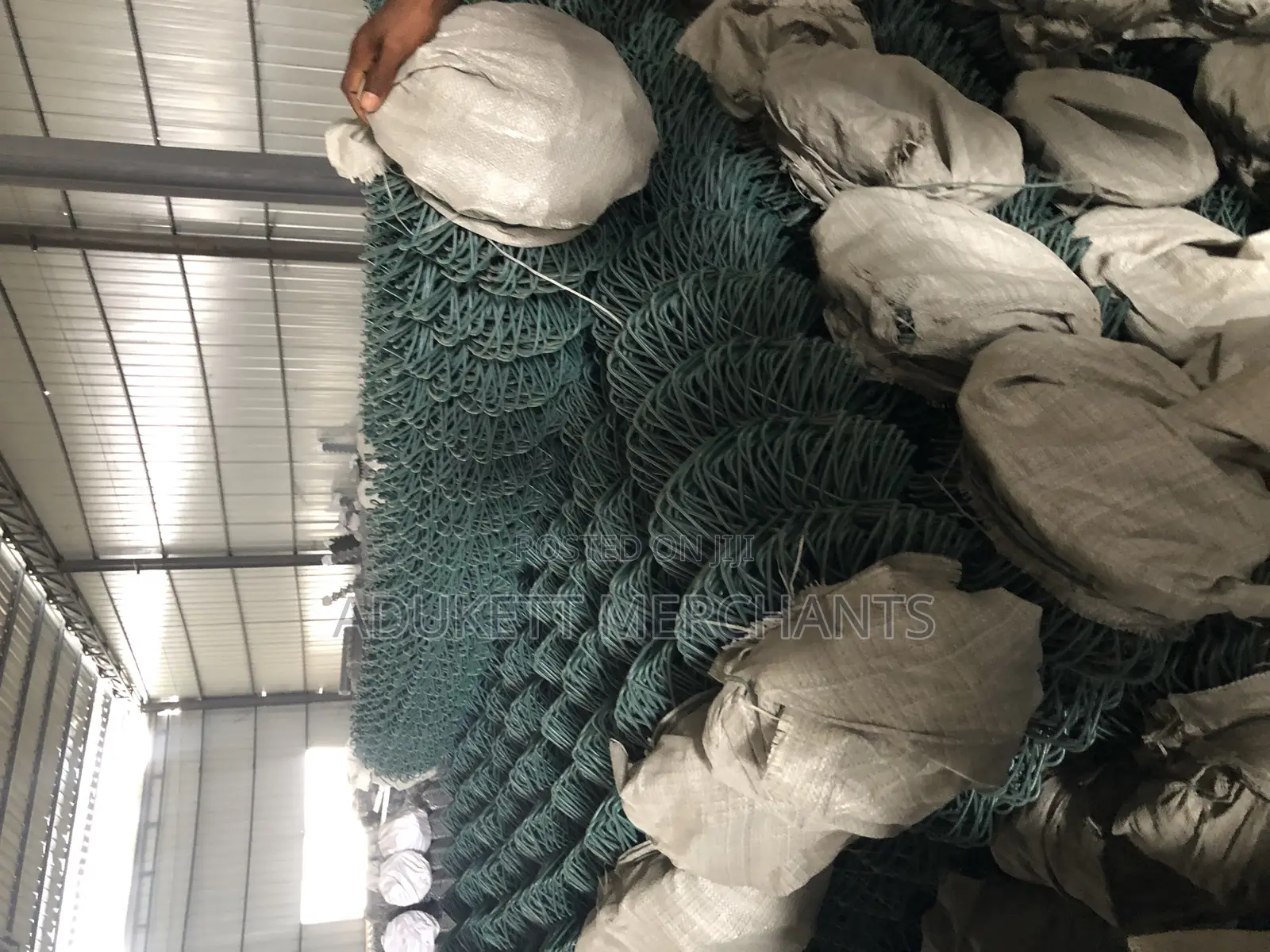 Rubber Coated Chain Link 8ft by 12m
