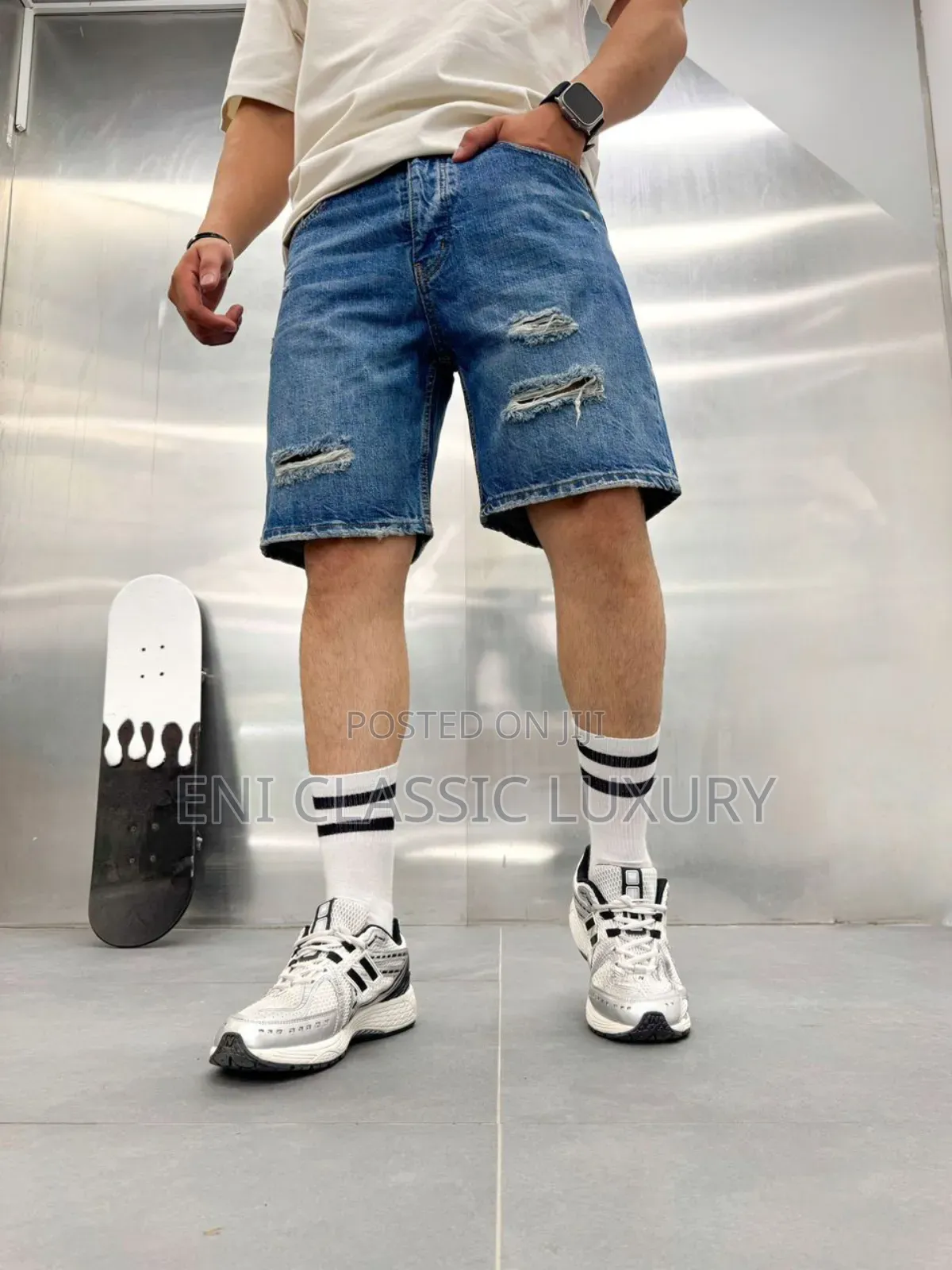 Pure Quality Luxury Cargo Short Jeans Well Branded