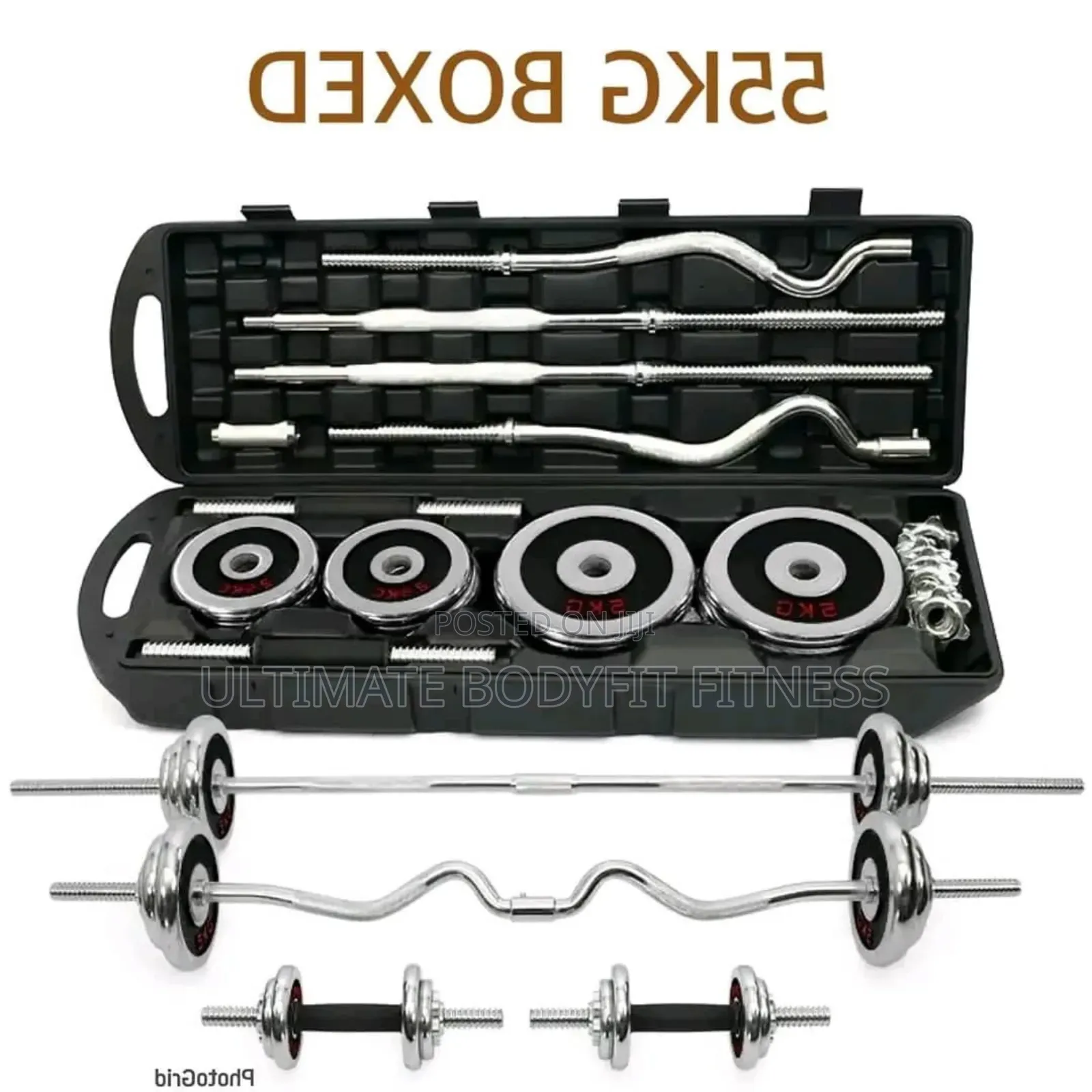 Brand New 55kg Adjustable Box Dumbbell
