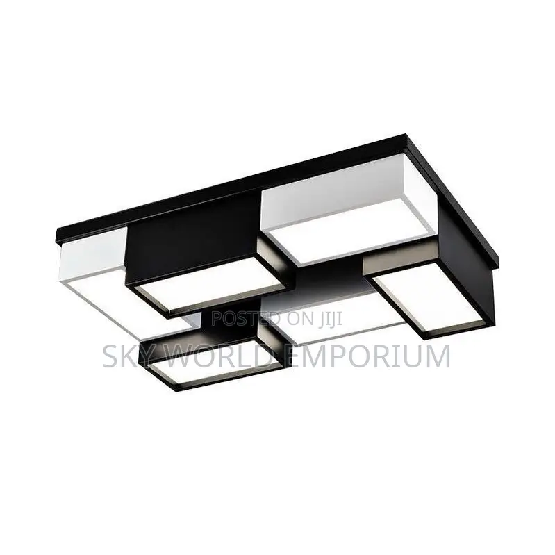 Nordic Led Ceiling Black White Home Indoor Chandelier