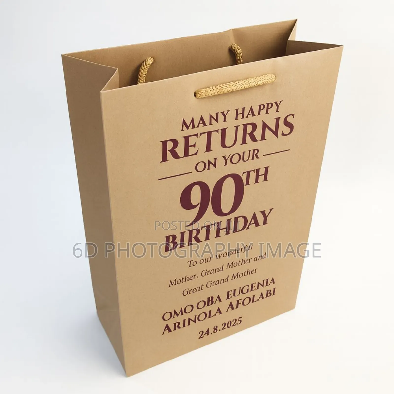 A4 Customize Brown Paper Bag