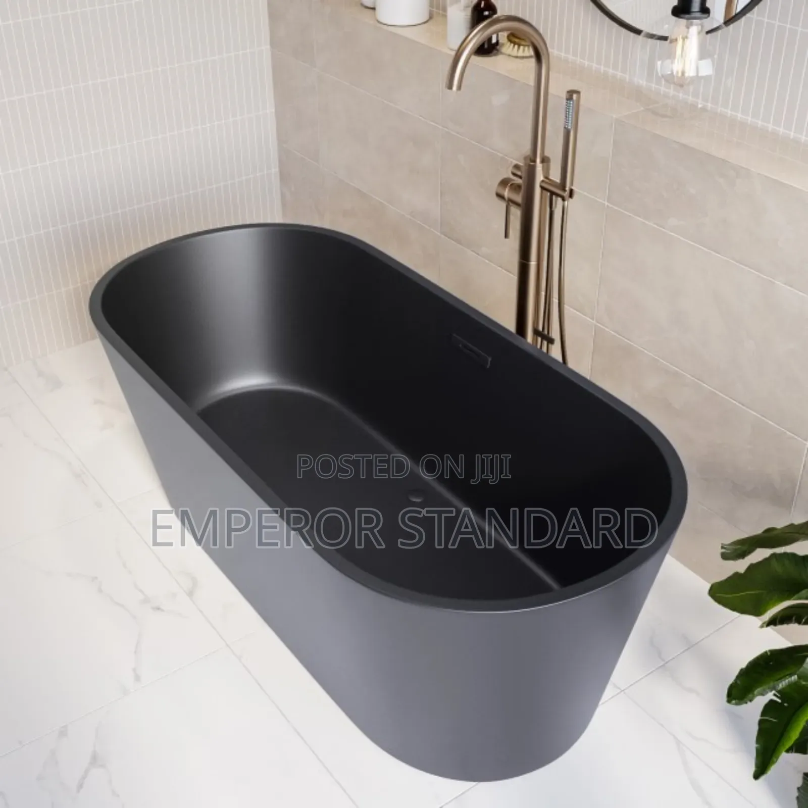 Matte Black Luxury Bathtub