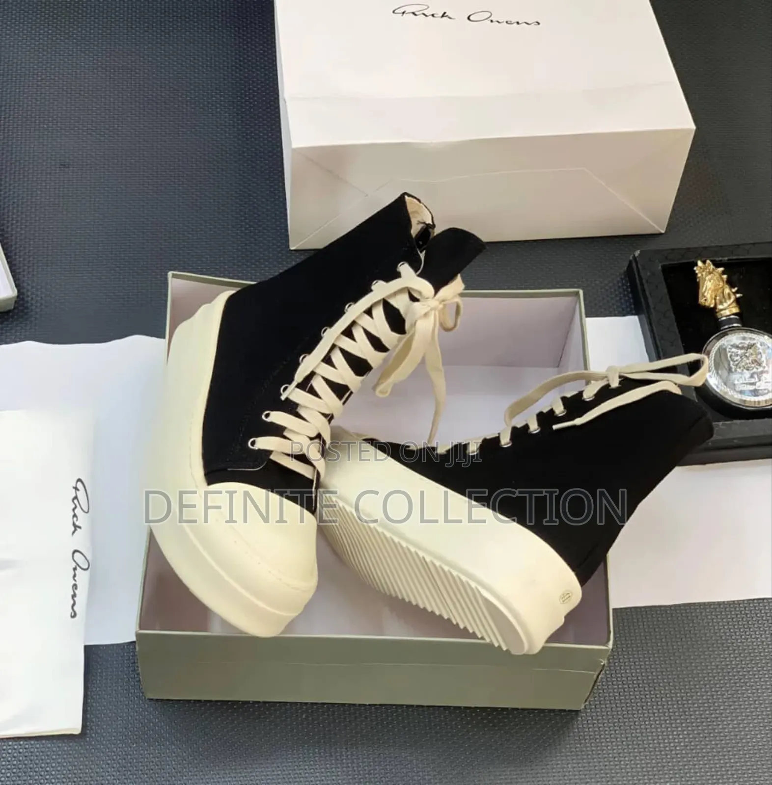 Rick Owen High Top Luxury Sneakers