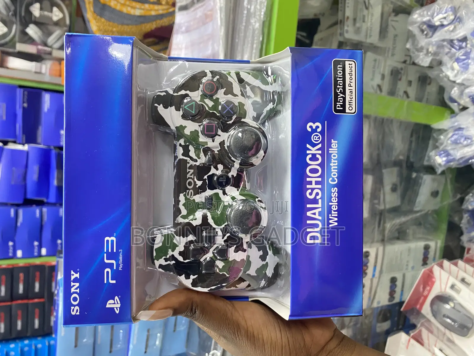 Sony Ps3 Dualshock 3 Wireless Controller in a Camouflage Design.