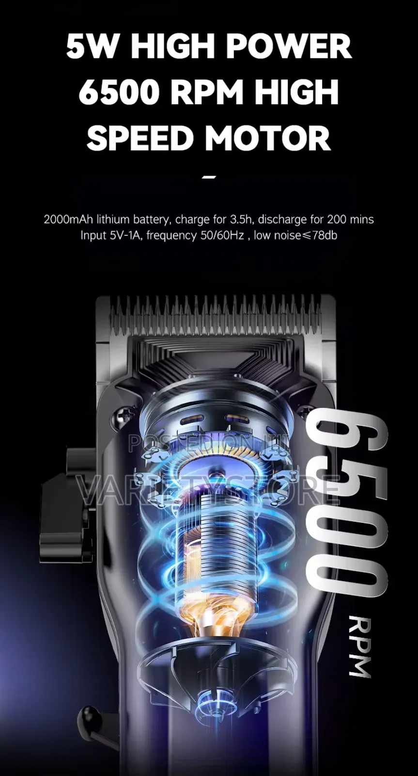 Kemei Km-2272 Cordless Professional Hair Clipper