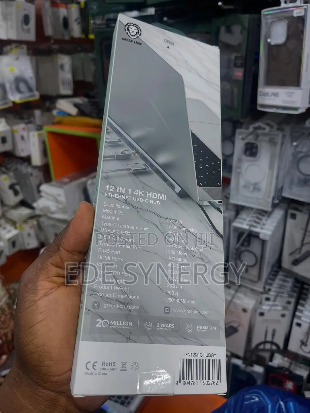 12 in 1 Hdmi Ethernet Usb-C Hub