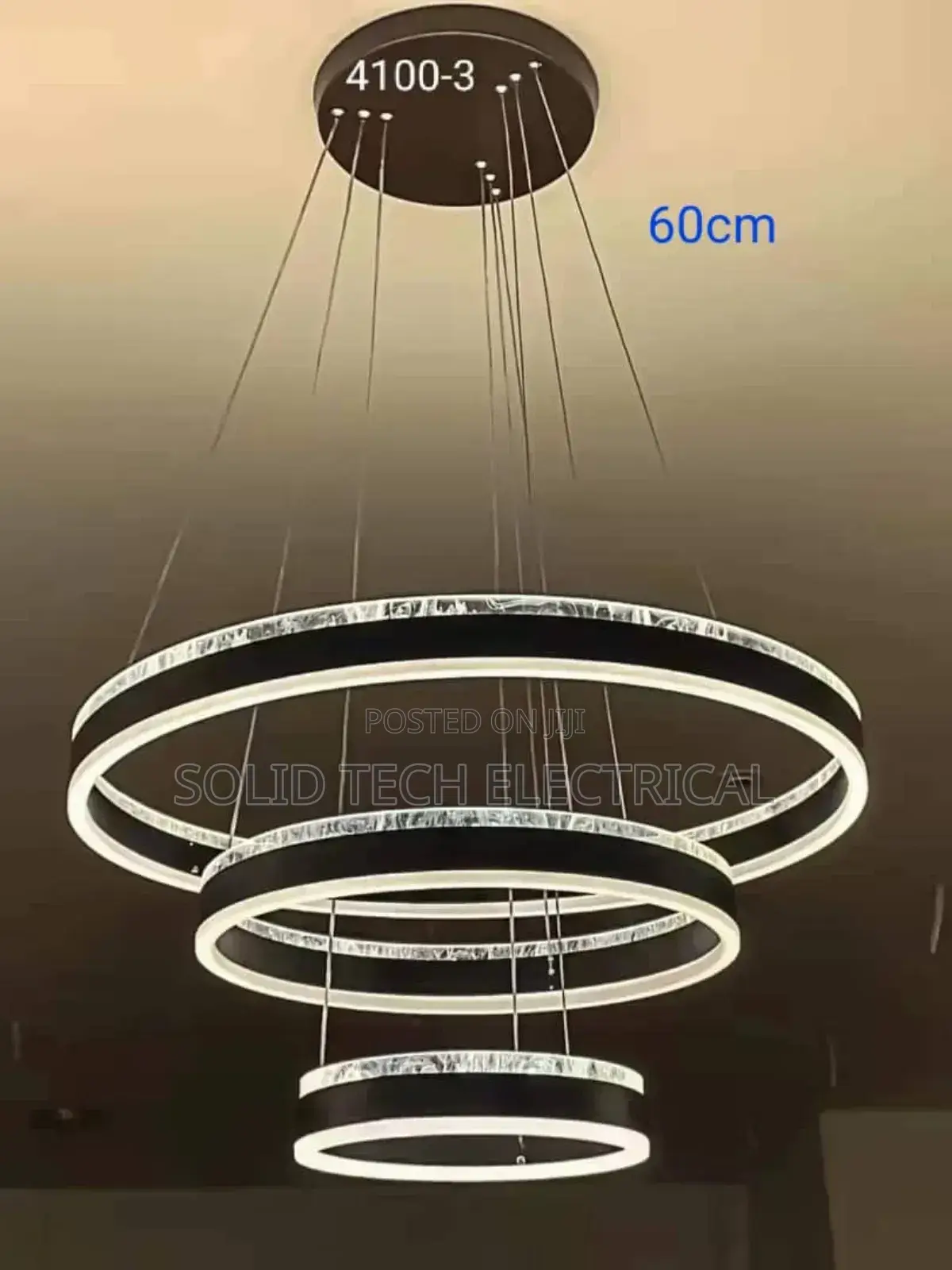 600mm 500mm and 400mm 3 Step Chandelier