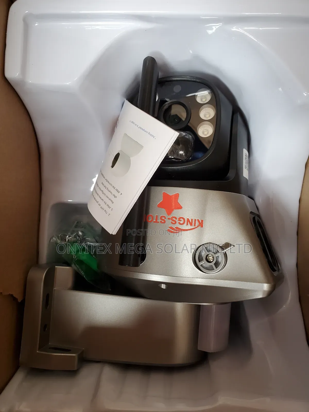 Solar Camera Dual Lens With Four Batteries