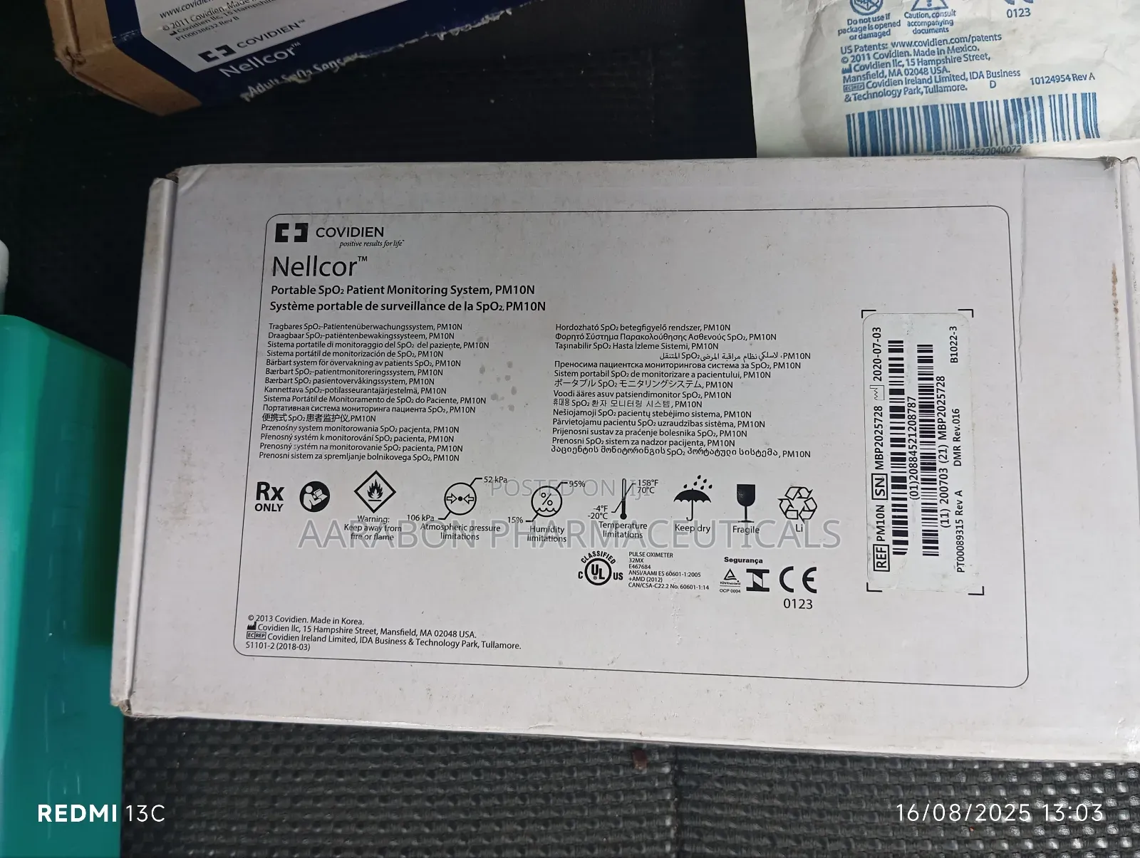 Nellcor Covidien Handheld Pulse Oximeter