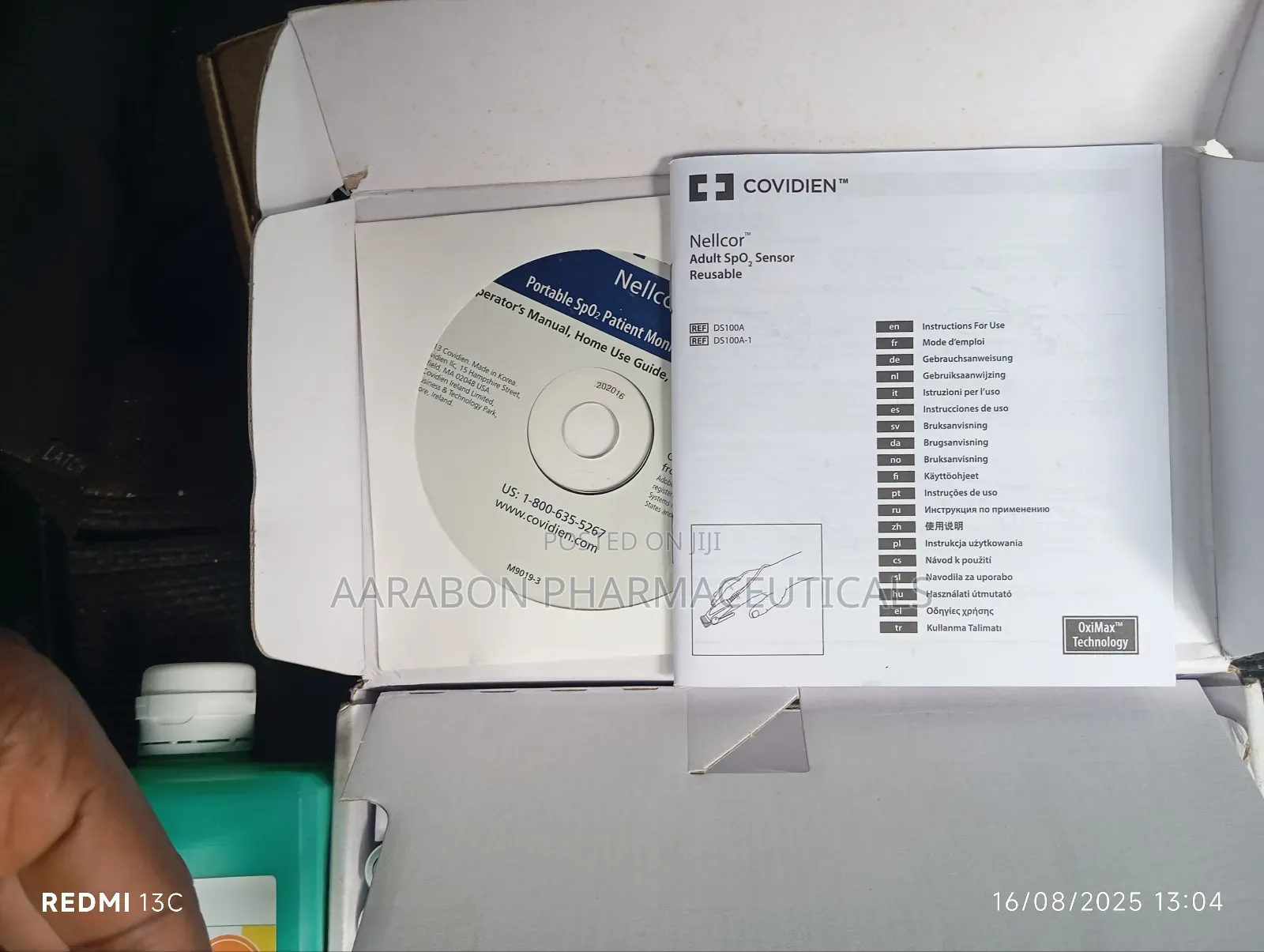 Nellcor Covidien Handheld Pulse Oximeter