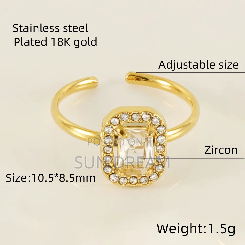 Woman Rings Stainless Steel Rings Lady Jewelry Not Fade Birthday Gift
