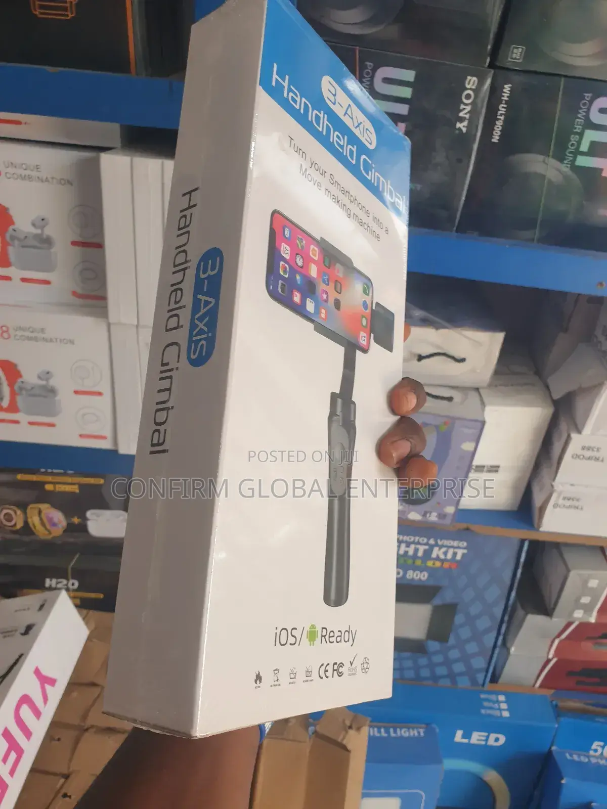 3-Axis Gimbal Selfie Stick Single Handheld Stabilizer for Phone