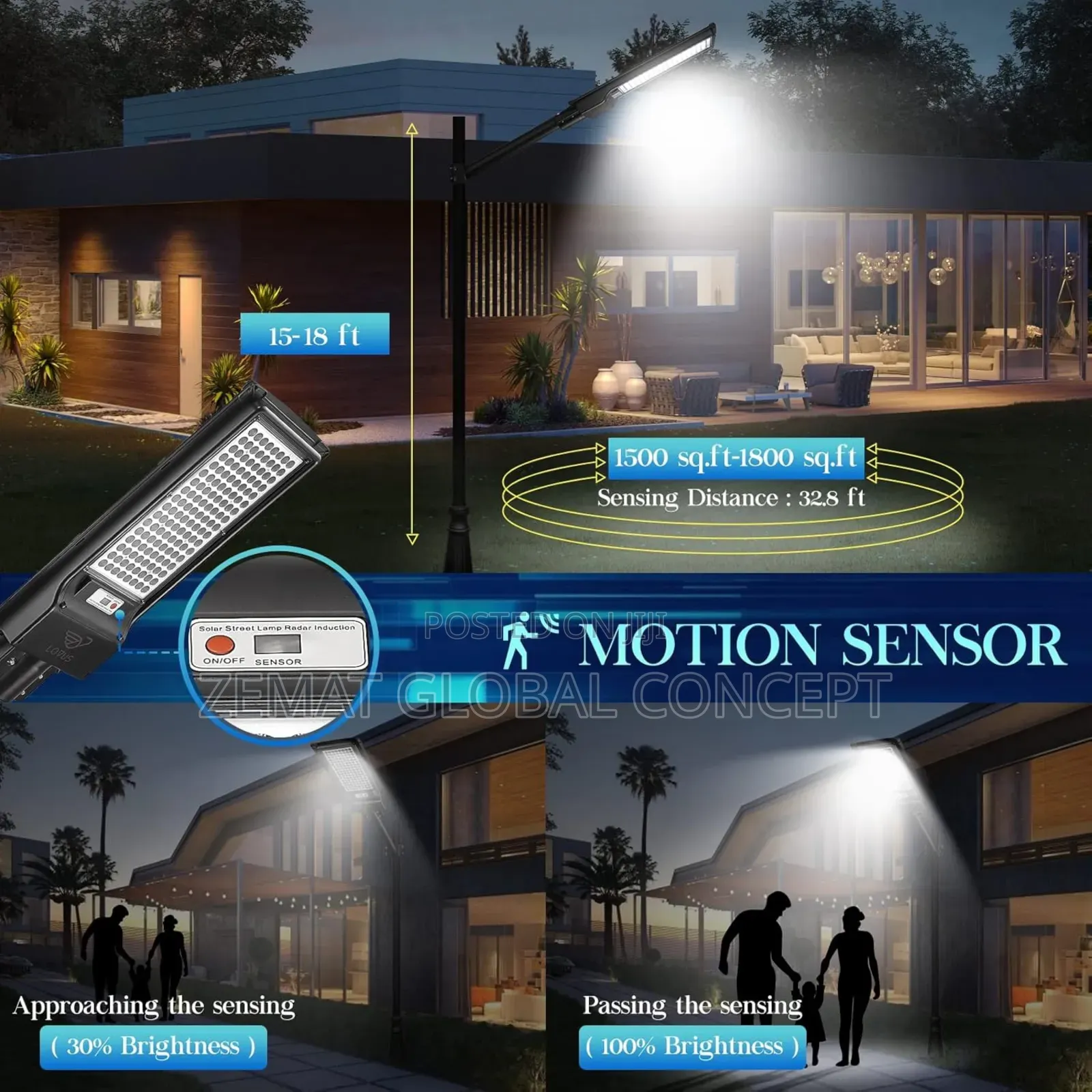 450watts All in Solar Street Light