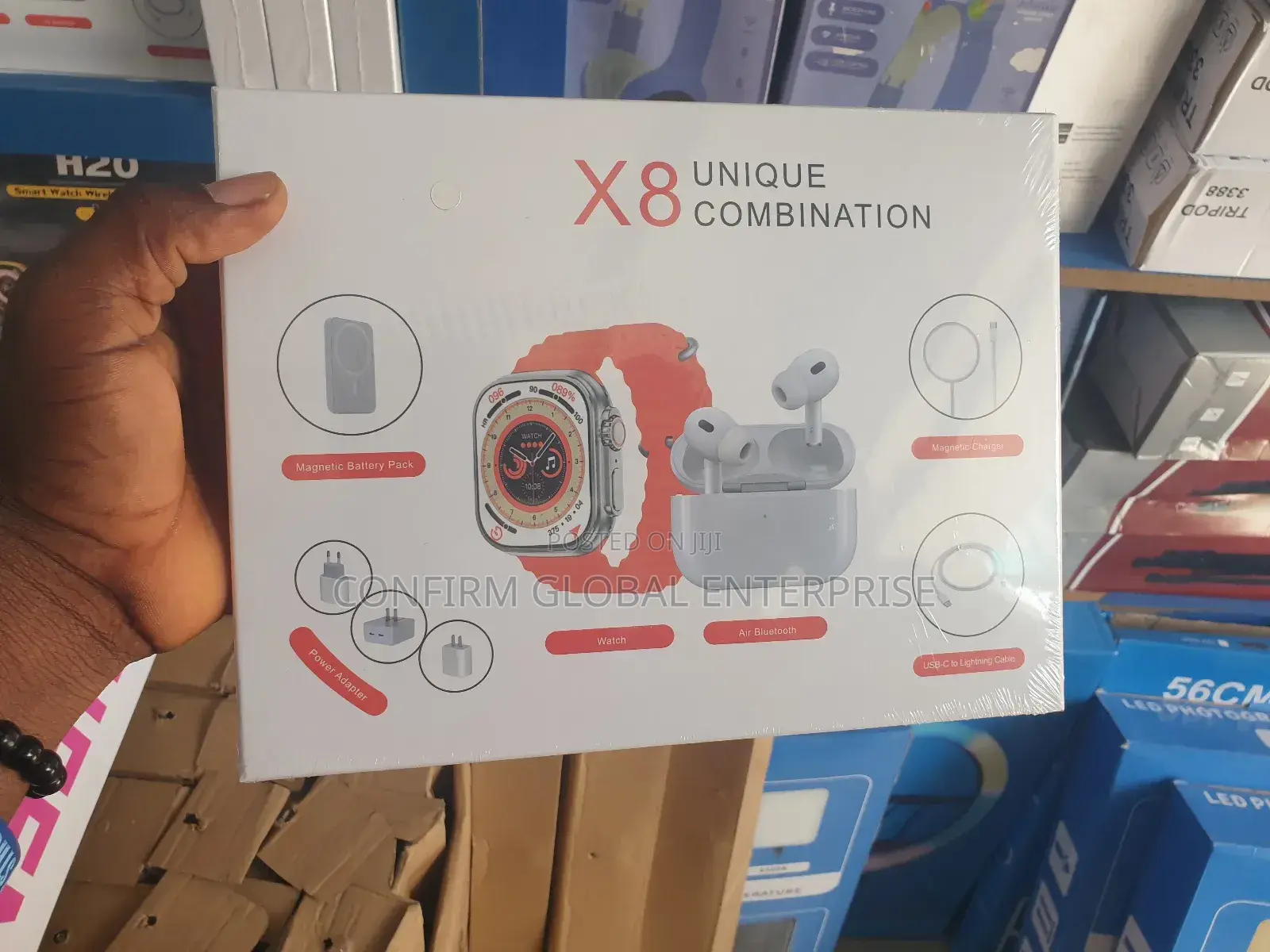 X8 Unique Combination Smart Watch and Airpod