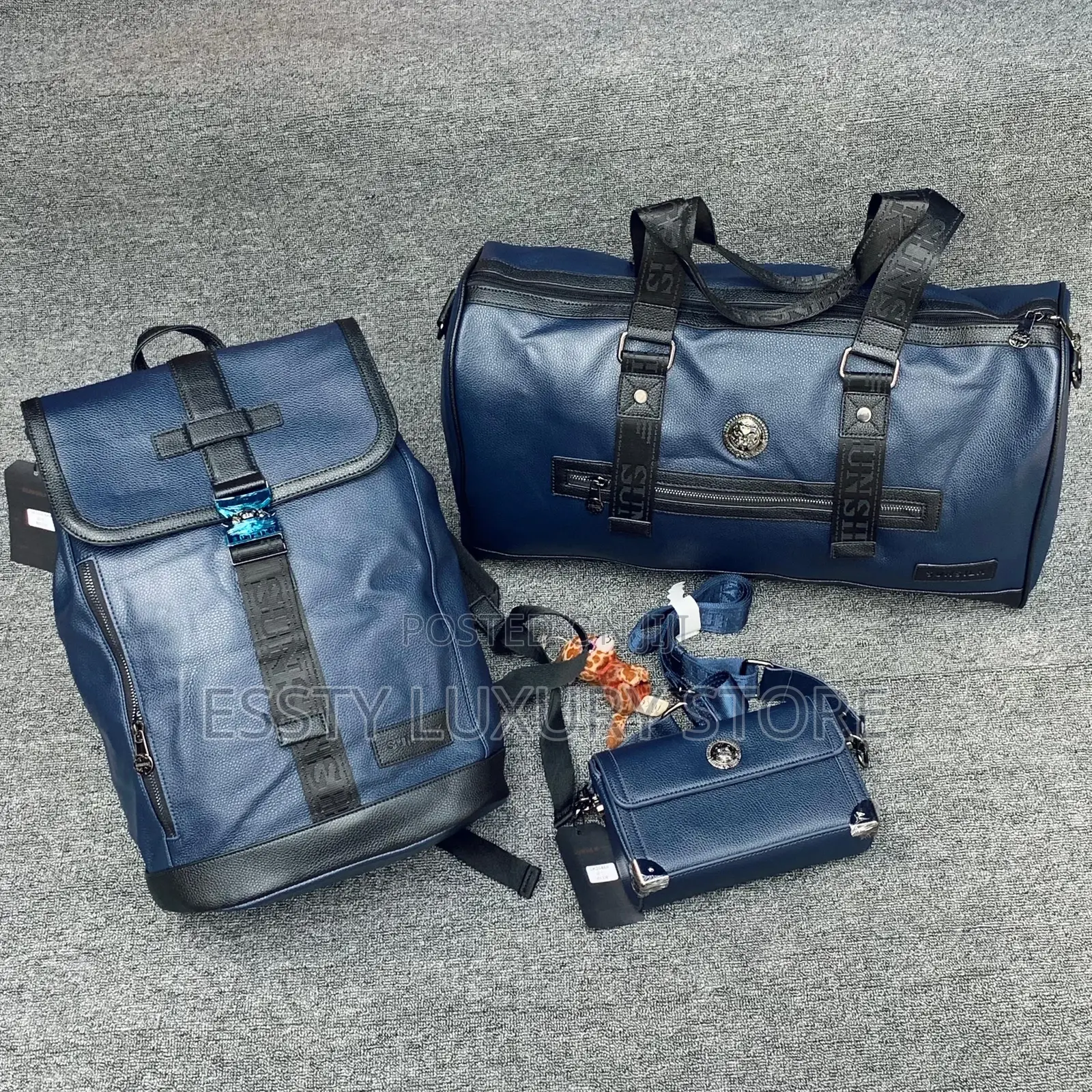Quality Sunsilk Leather Backpack, Duffel Bag Cross Bag Combo
