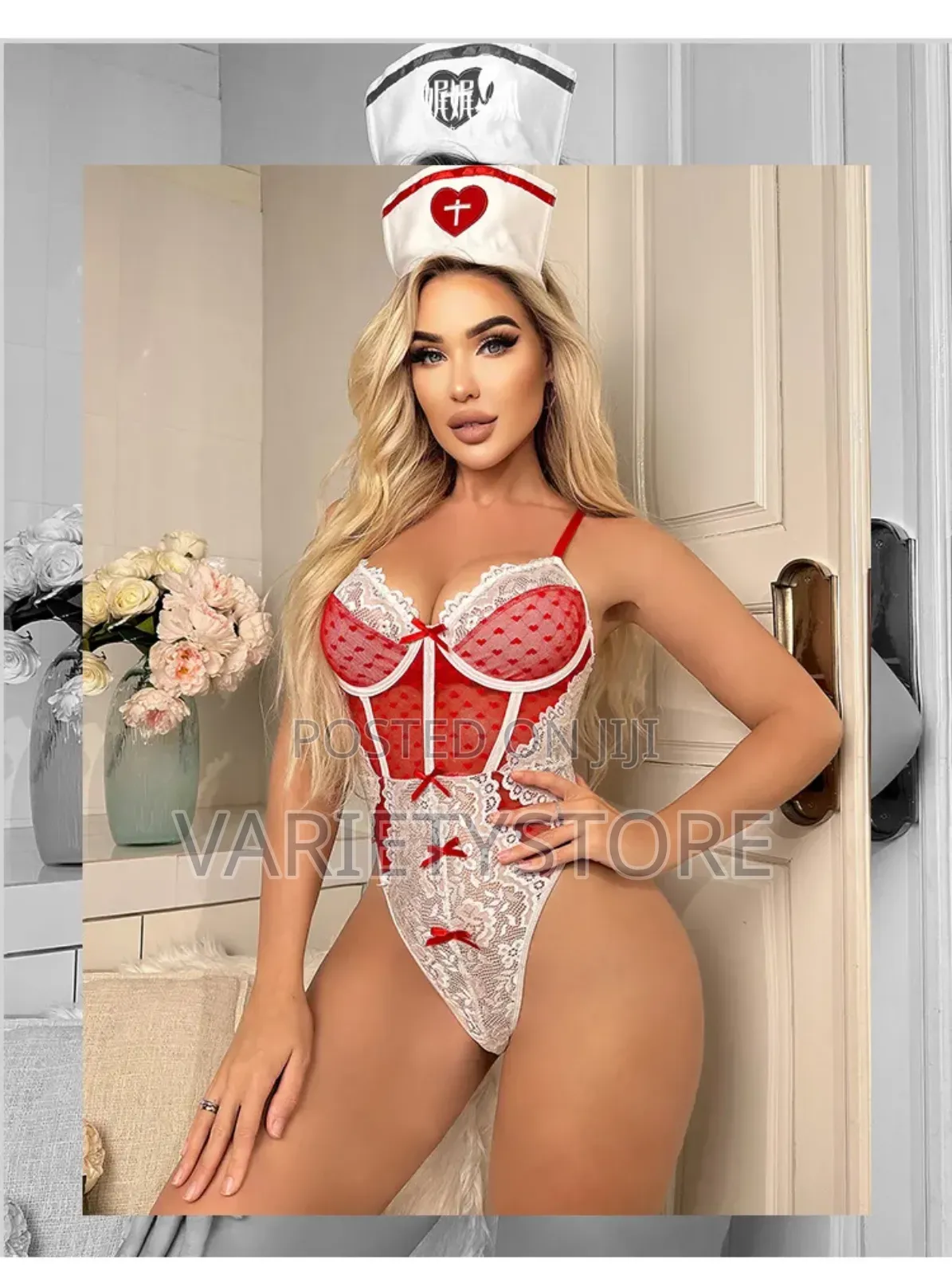 Sexy Nurse Uniform Jumpsuit