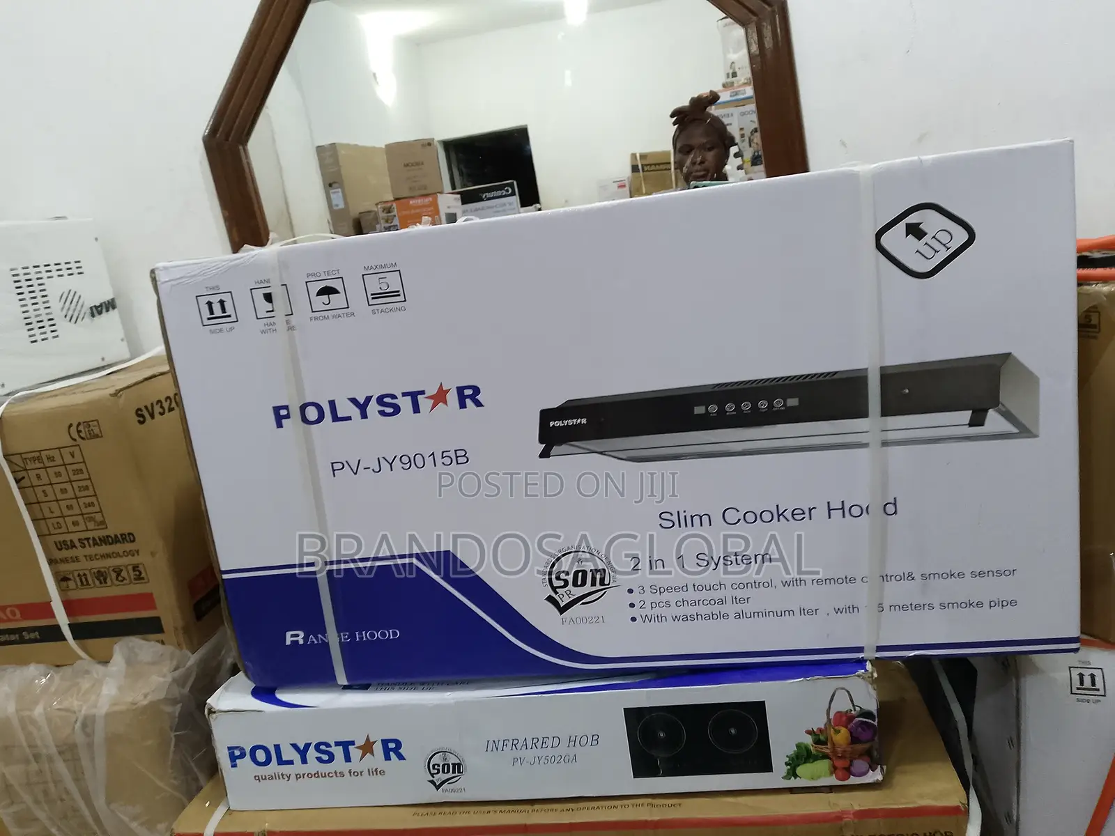 Premium Polystar 90cm Slim Kitchen Hood