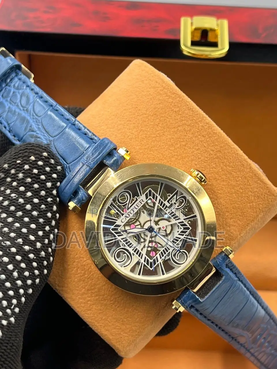 Cartier Leather Wrist Watch