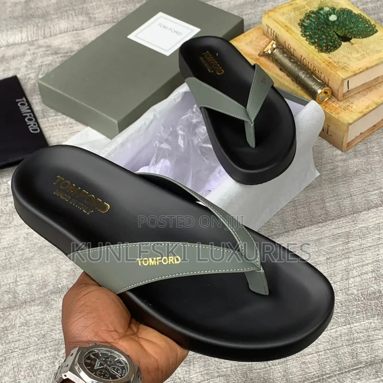 Tom Ford Slippers in 2 Color Ways