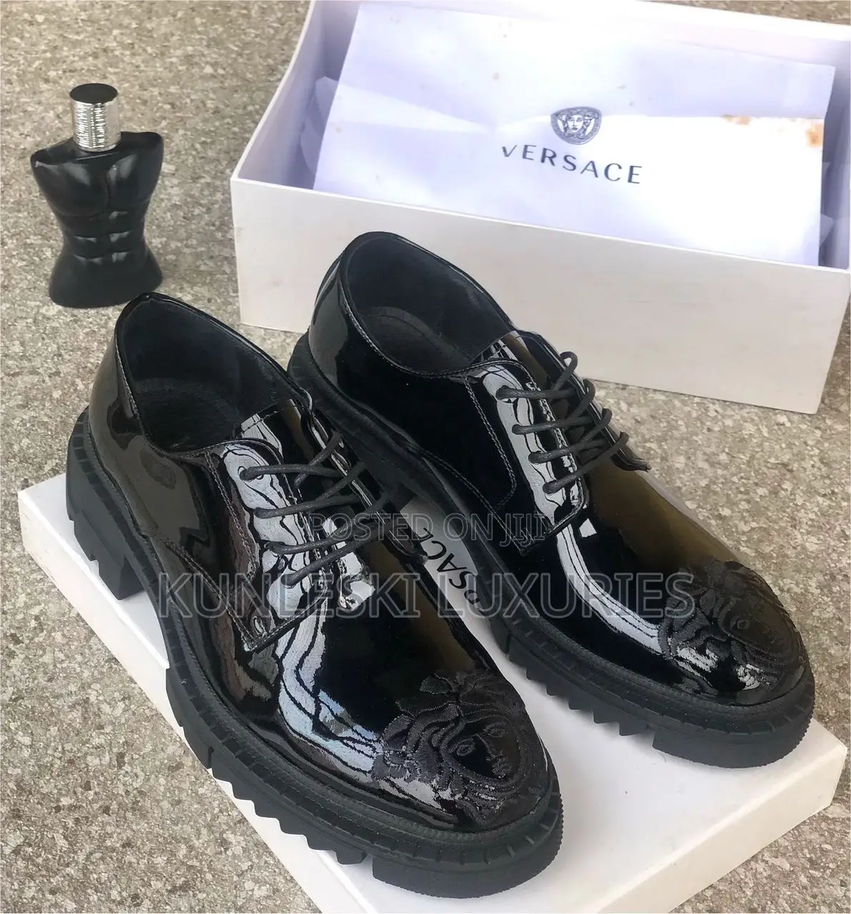 Original Verace Patent Leather Lace Up Shoe for Men