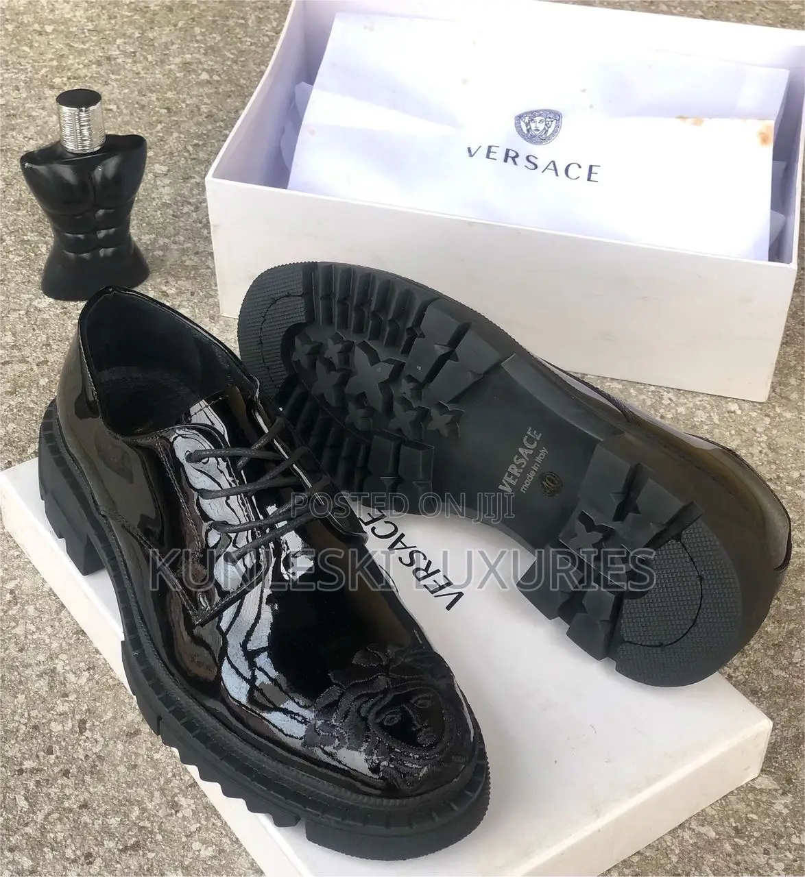 Original Verace Patent Leather Lace Up Shoe for Men