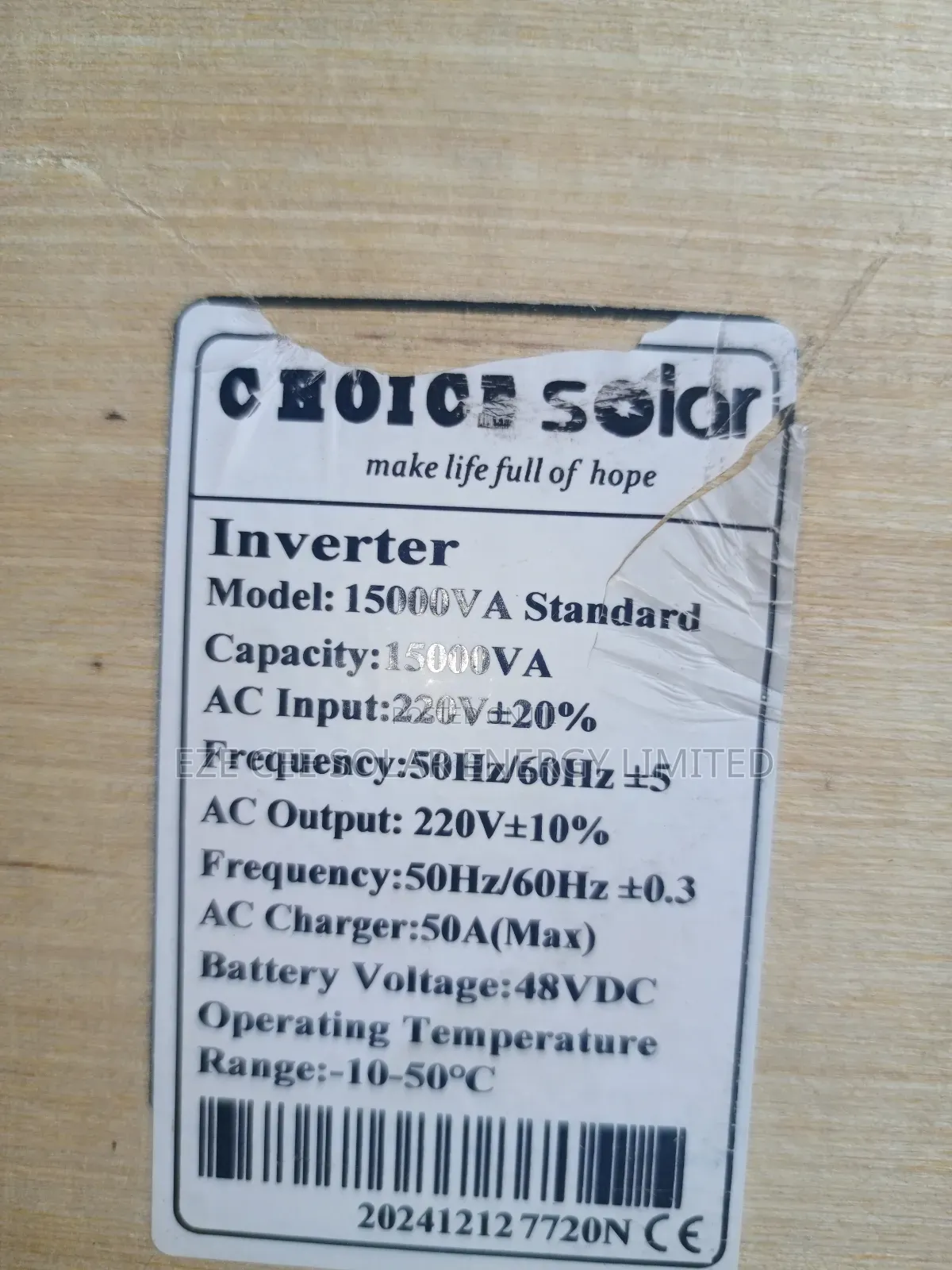 15kva Choice Inverter