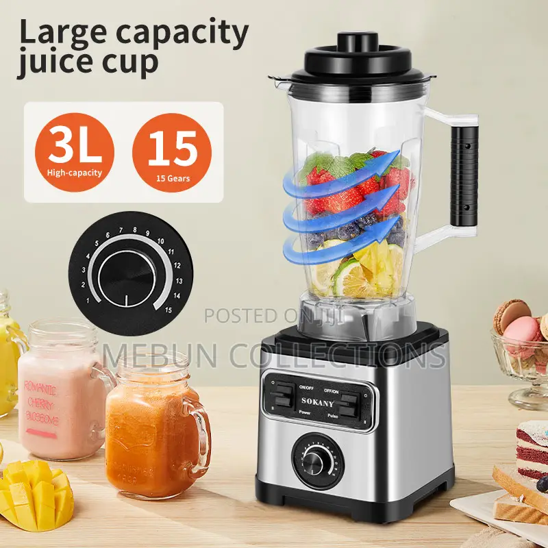 3in1 Sokany Blender 6600watts