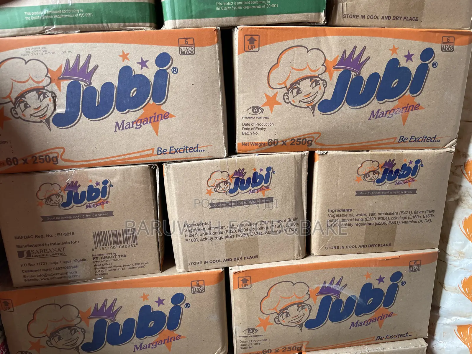 Jubi 250g Satchet Butter