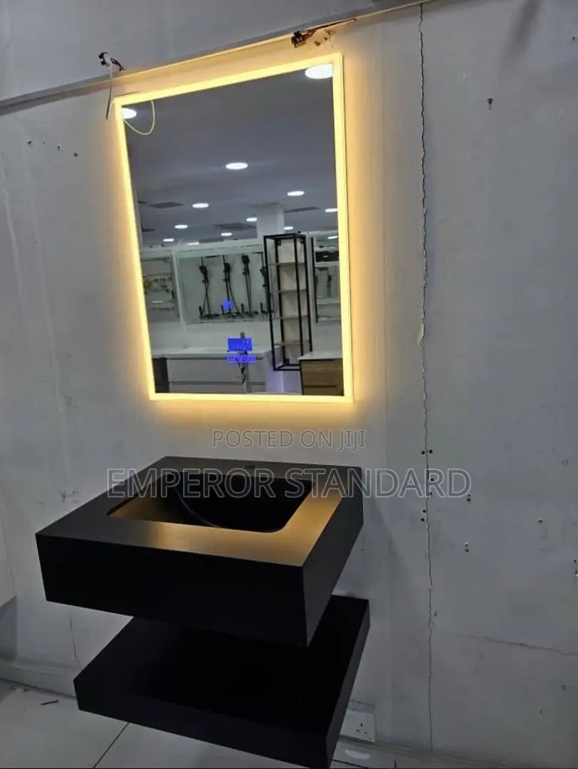 Luxury Bathroom and Dining Black Cabinet Basin