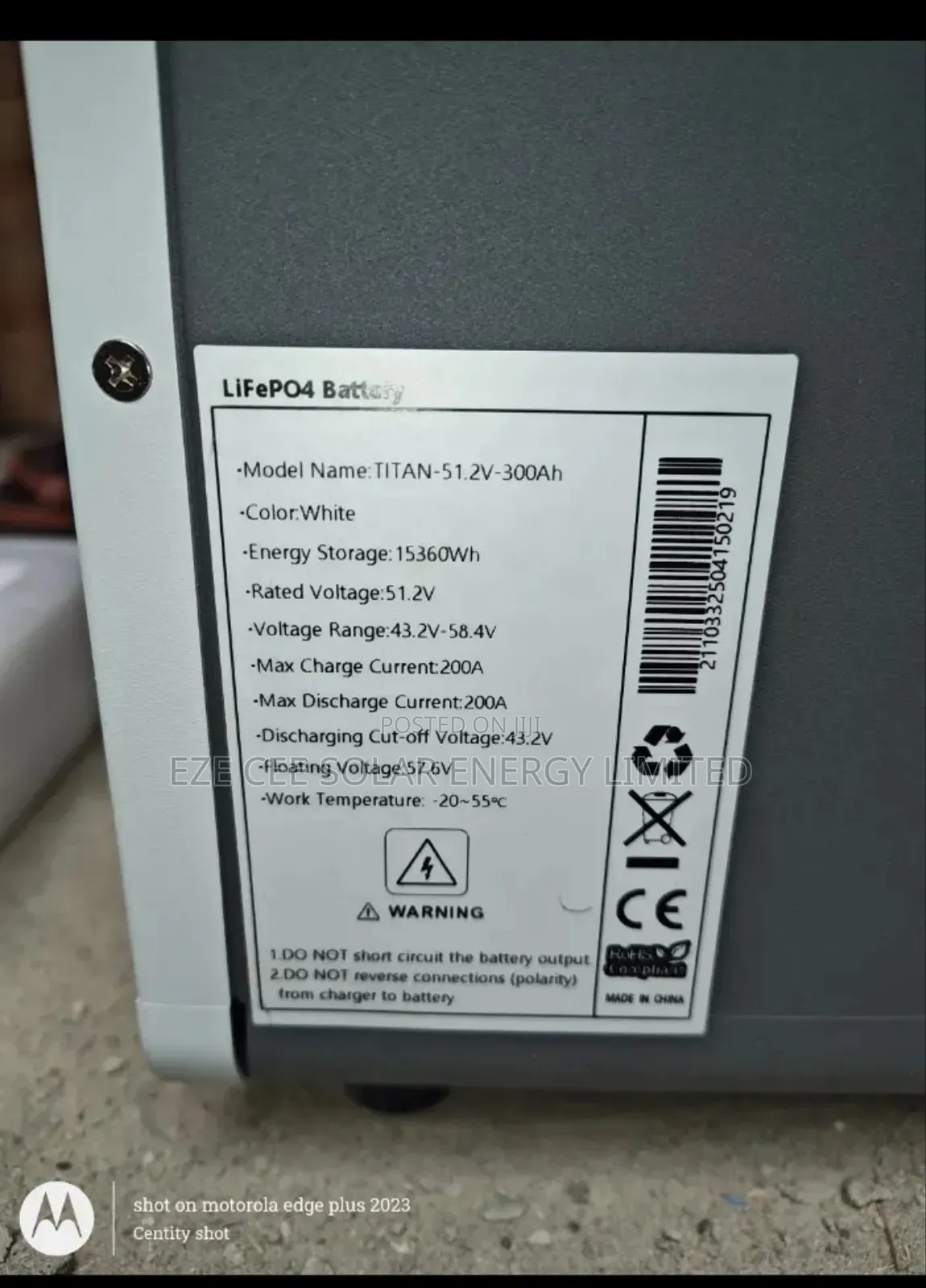 15kwh Beve Power Lithium Battery