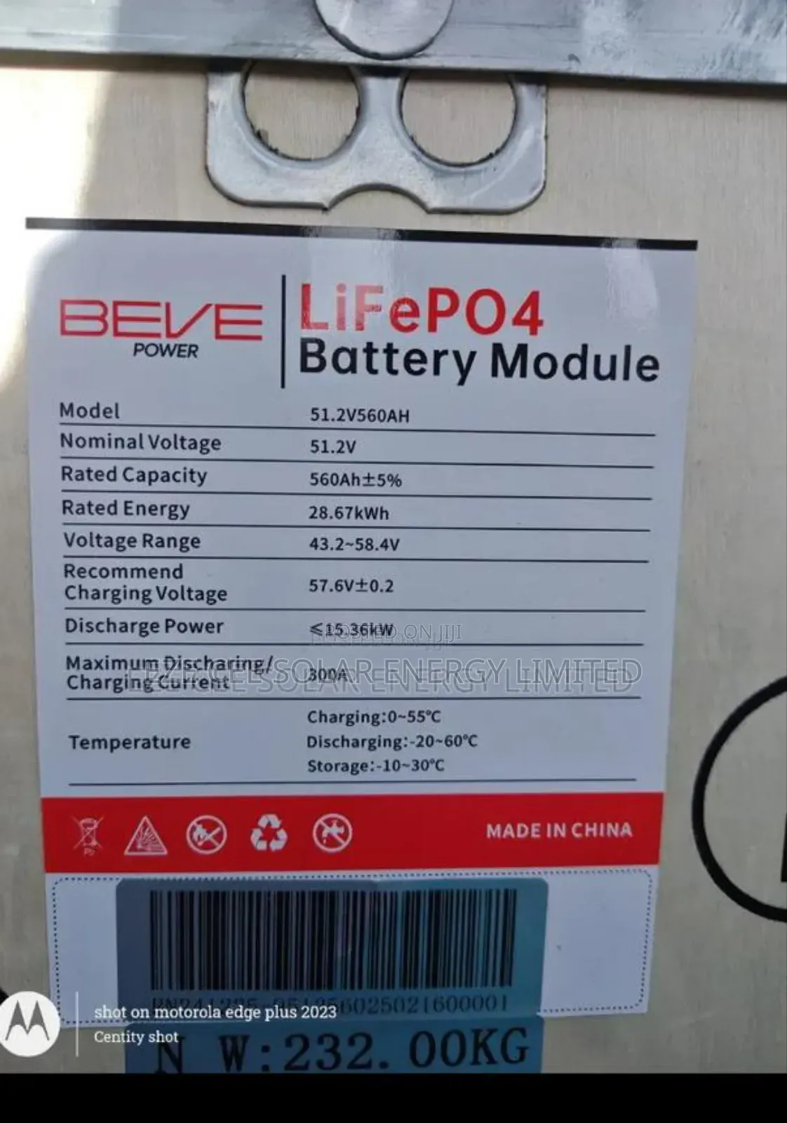 28.67kwh Beve Power Lithium Battery