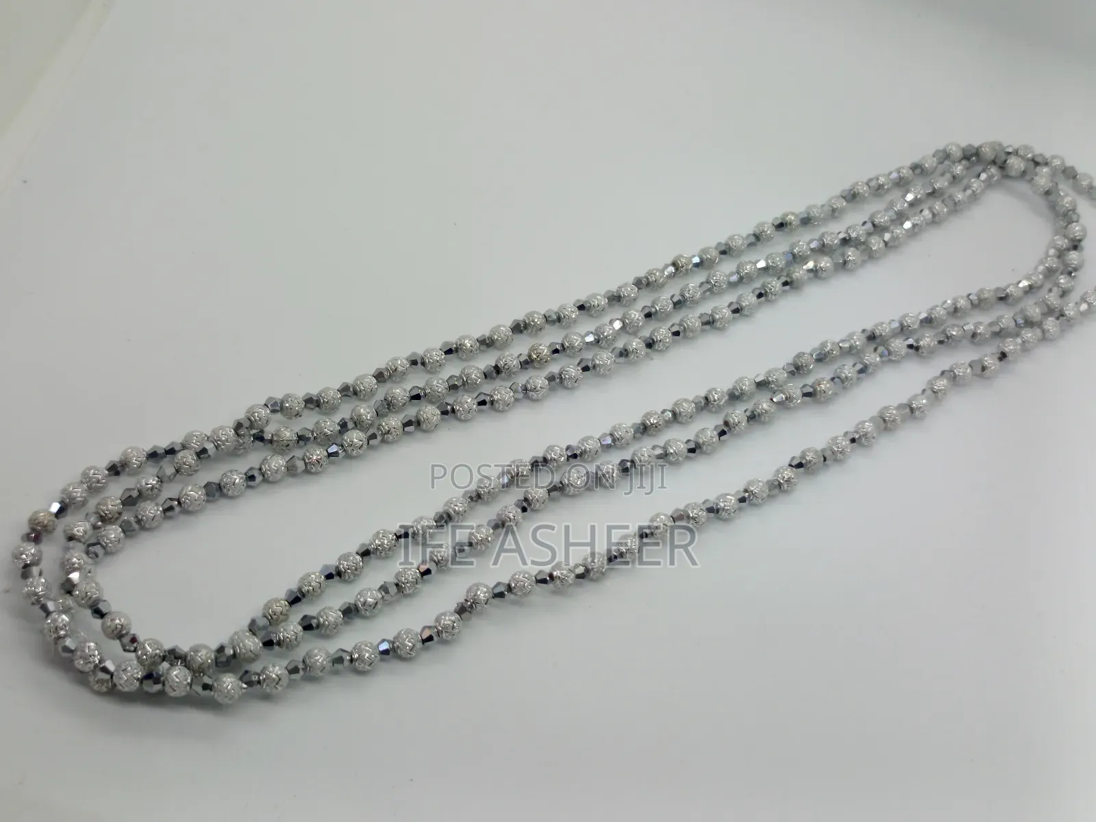 Ladies Silver Waist Beads