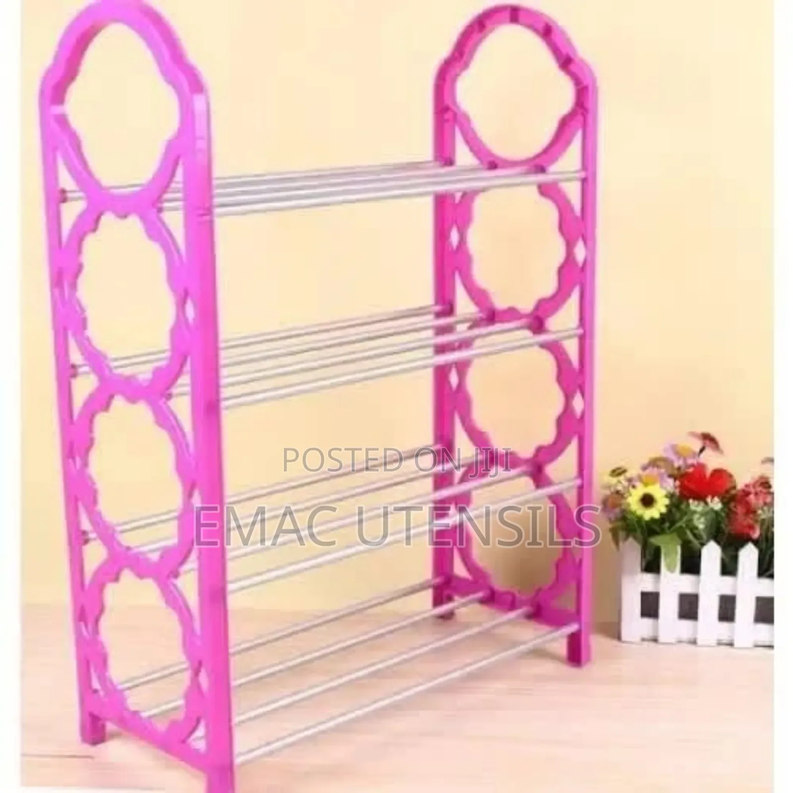5-layer Plastic Shoe Rack – Lightweight Stylish Shoe Organizer