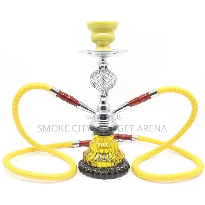 Classic Double Hose Glass Shisha Hookah Pot Shisha Pot