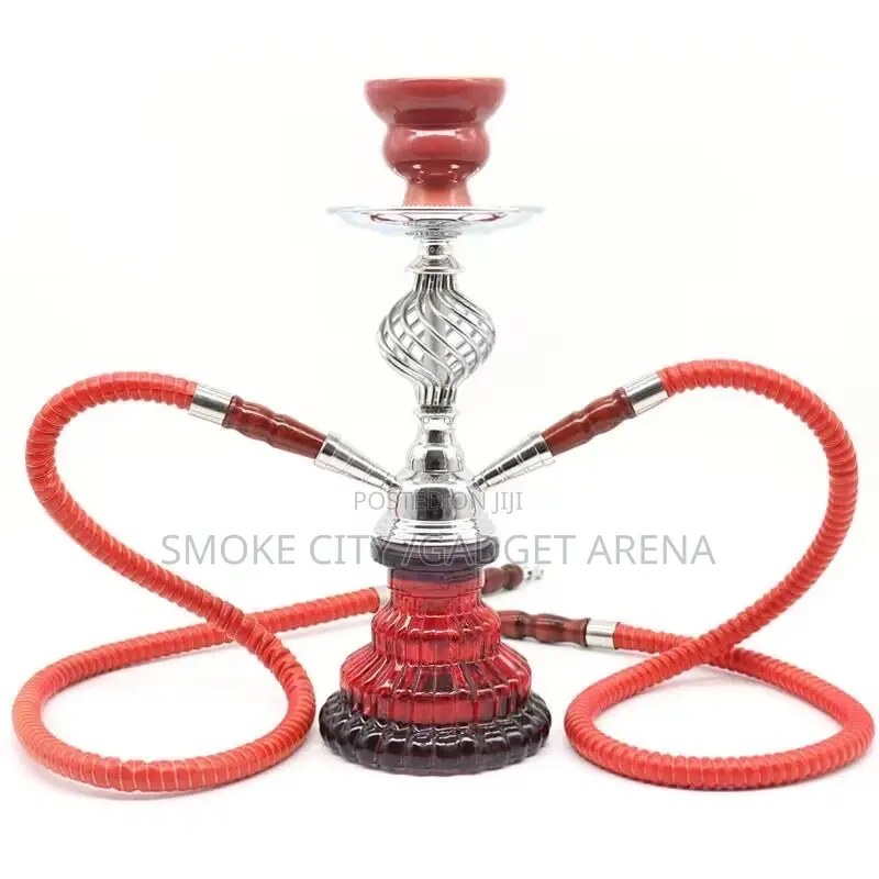 Classic Double Hose Glass Shisha Hookah Pot Shisha Pot